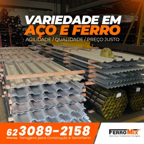Distribuidora de Ferro e Aço - Tudo para Sua Obra (Pronta Entrega) - Entrega rápida