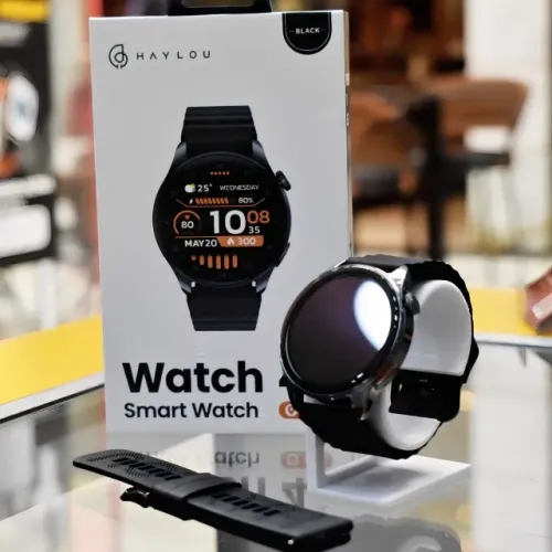 Smartwatch Haylou Watch 4s GPS HD Amoled 1.43 1ATM Assistente de Voz AI 1ATM