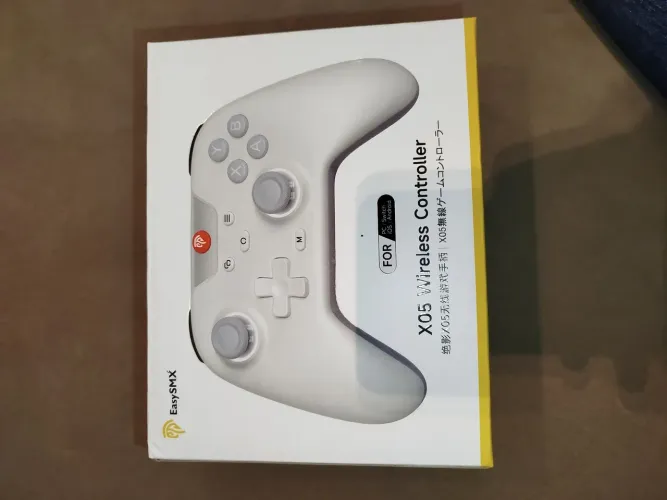 Controle hall efect multiplataforma EasySMX X05 Branco NUNCA UTILIZADO E NA CAIXA.
