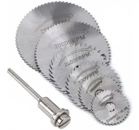 Disco de Corte para Madeira Micro Retífica Microretifica - Kit com 6 Discos