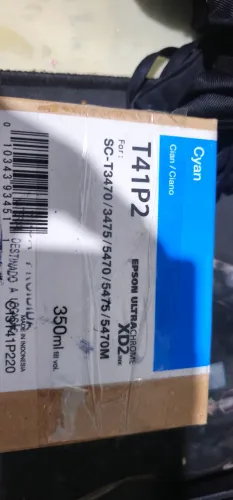 Toner / Cartucho Epson T41P2 Cyan ORIGINAl NOVO/ Azul SC - T3470 e 75 / 5470, 70M e 75