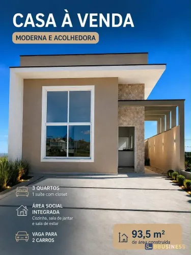 Casa de Condomínio em Vargem Grande Paulista a 3 km do Shopping Central Park