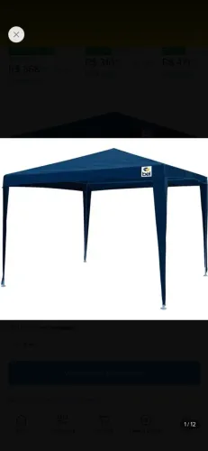 Barraca tenda 2x2m azul