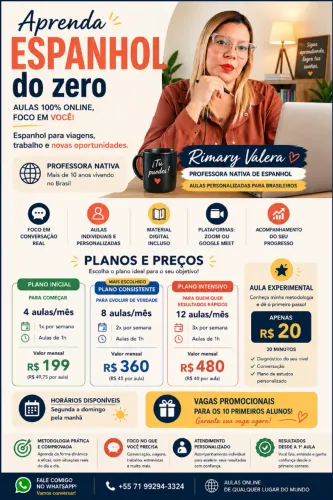 Aprenda Espanhol do Zero com Professora Nativa