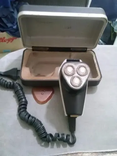barbeador philishave de luxo vintage funcionando