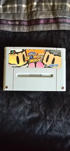 Fita Super Nintendo Bomber Man Japonês 