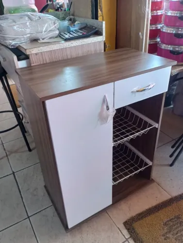 Fruteira/Balcão Multiuso com Gaveta e Cestos - NOVO