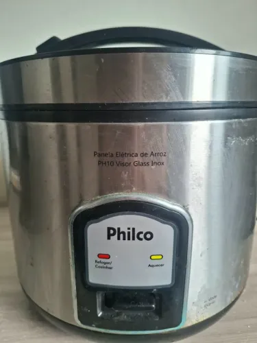 Panela de Arroz Elétrica Philco PH10 Visor Glass Inox