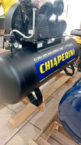 Compressor de Ar 250 Litros 175 Psi Motor 5CV Profissional Chiaperini (Novo/Loja)