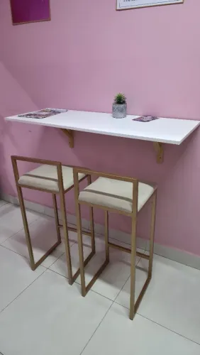 Conjunto bistrô Rosê Gold