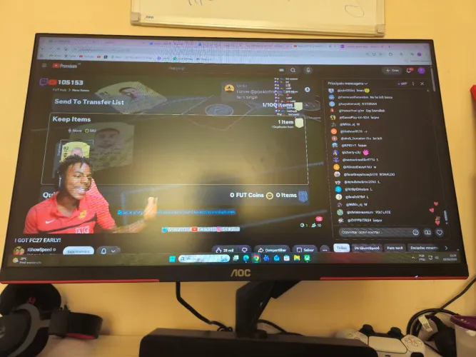 Monitor gamer AOC 24,5 fullHD 240hz