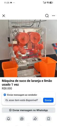 Vendo extratora de suco de laranja