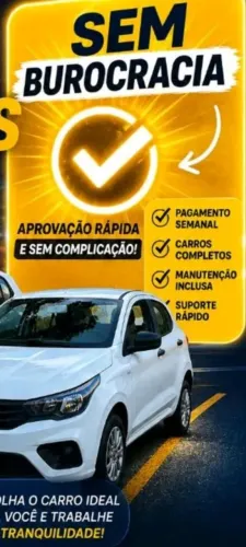 Locação de carros pra aplicativo 
