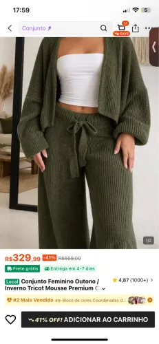 Conjunto verde 100$