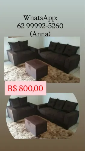 Sofá 2 e 3 lugares (?).(?)