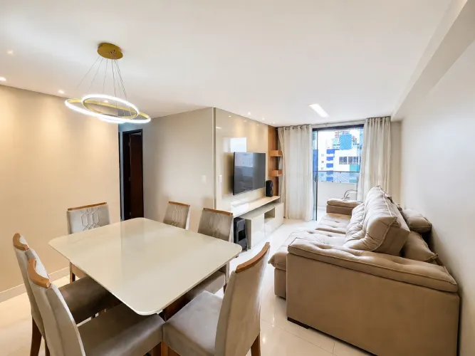 Apartamento semi mobiliado à venda, 3 quartos, 1 suíte, 1 vaga, Manaíra - João Pessoa/PB