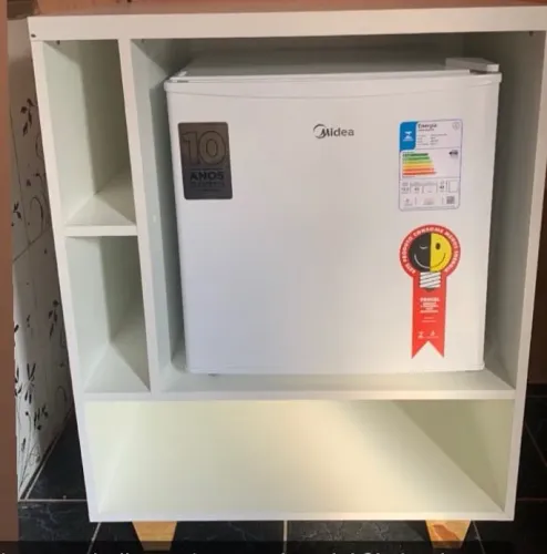 FRIGOBAR 45L INVERTER BIVOLT MIDEA + BANCADA