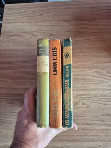 Kit 3 Livros Clássicos de Suspense / Capa Dura (Ira Levin, Leon Uris, Frederick Forsyth)