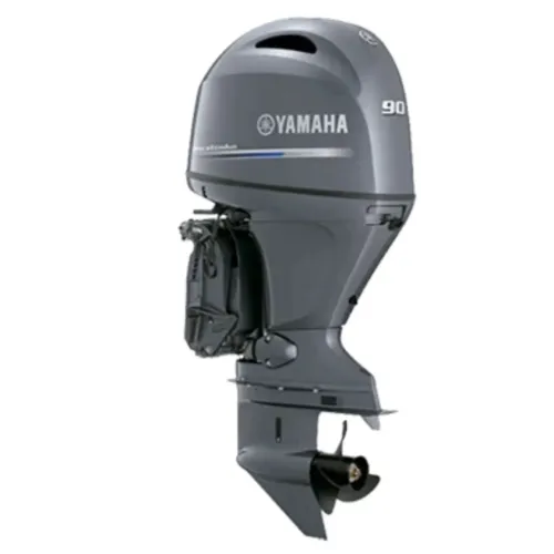 Motor Yamaha 90HP Comando Cinza 4Tempos - Motor de Popa Novo 