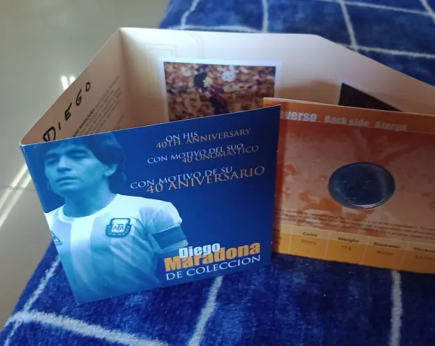 Medalha Comemorativa - Maradona 40 Anos