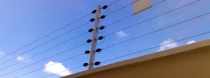 barra perfil 1 metro aluminium p/cerca eletrica 6 linha mundubim.