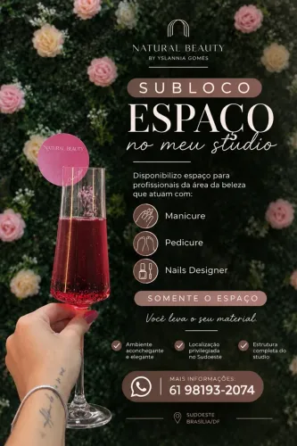 SUBLOCAÇÃO PARA DESIGN DE UNHAS