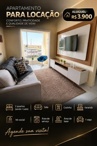 APARTAMENTO PARA LOCAÇÃO | 2 QUARTOS