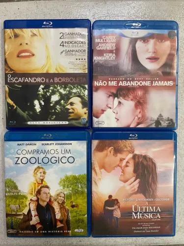 Lote 4 Blu-rays Originais: Dramas e Filmes Marcantes