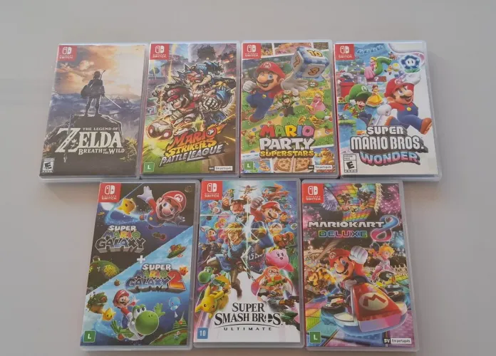 Jogos Nintendo Switch Originais - Mario e Zelda (Venda Individual ou Lote)