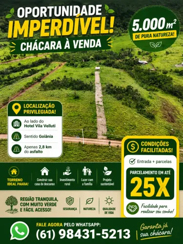 Mini chácara 5000 mil m2