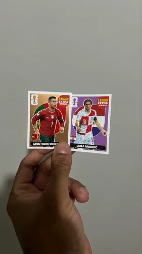 Figurinhas legends CR7 e Modric