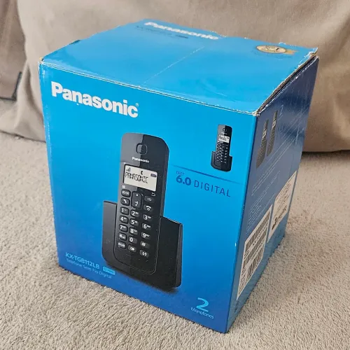 Telefone sem fio digital Panasonic KX-TGB112LB com ramal