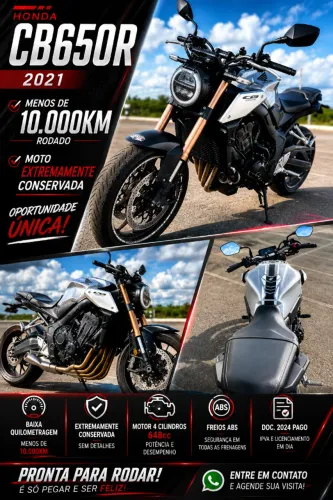     A moto dos seus sonhos pode estar a uma mensagem de distância. Não deixe outro comprar