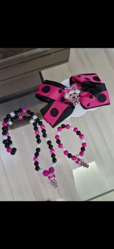 INFANTIL Laços, Pulseiras, Colar