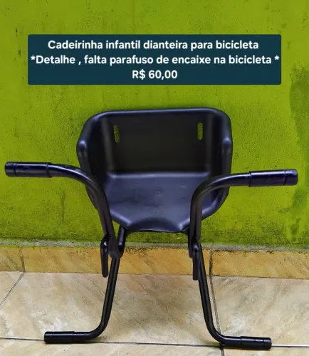 Cadeirinha dianteira de bicicleta