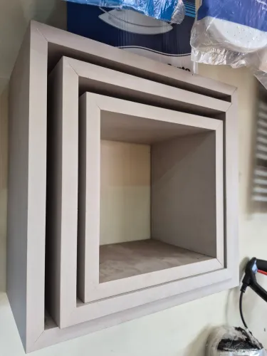 Nichos MDF 99.90$ / 3 PEÇAS/1 20X20/ 1-25X25/ 1-30X30 / CORES VARIADAS VER DISPONÍVEIS