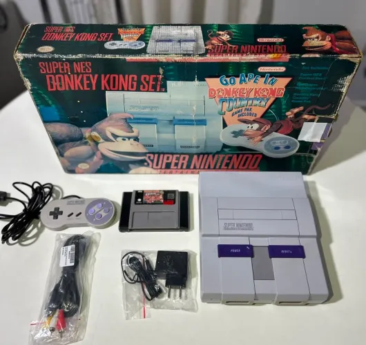 Super Nintendo Donkey Kong Set