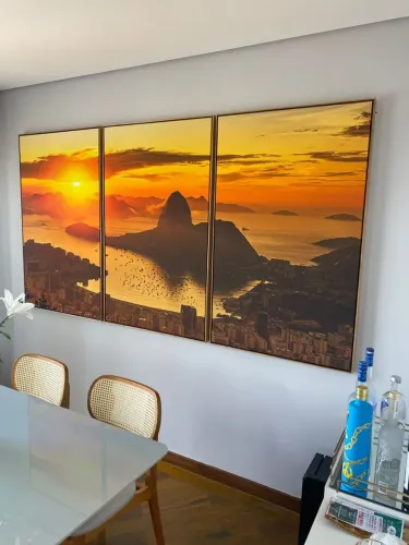 QUADROS PAISAGEM RIO DE JANEIRO.  OBRA EM MONTAGEM FINE ART