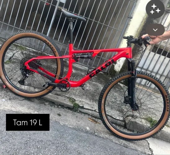 Caloi Elite Carbon FS Full Suspension tam 19 zero