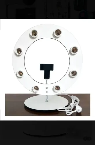 Ring Light 8 Bocais Anel De Luz 36cm P/ Selfie Make