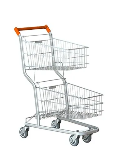 Carrinho de compras Duplo 90 Litros **novo direto da indústria**