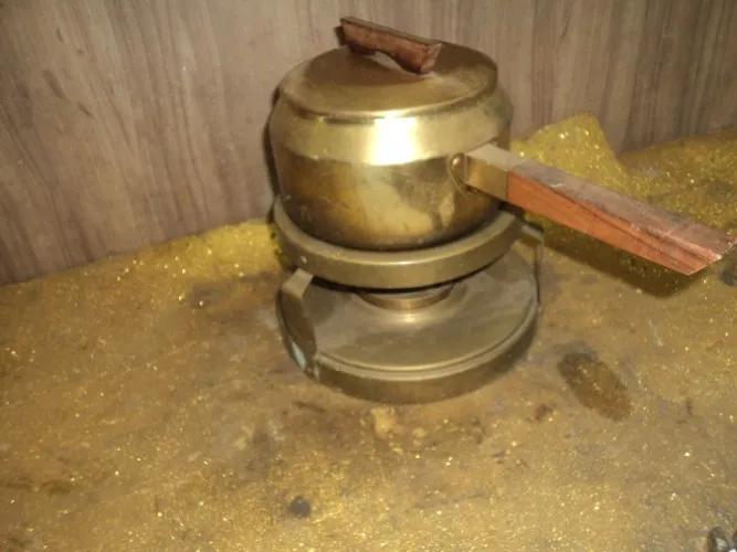 panela cobre fazer fundi ;uso alcool