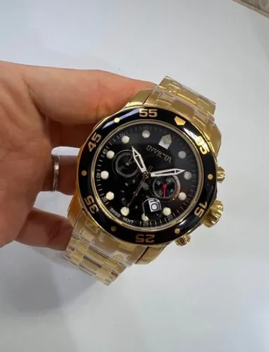 Relógio Invicta Pro Diver Dourado Novo