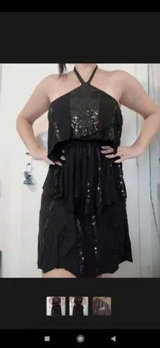 Vestido com paetê