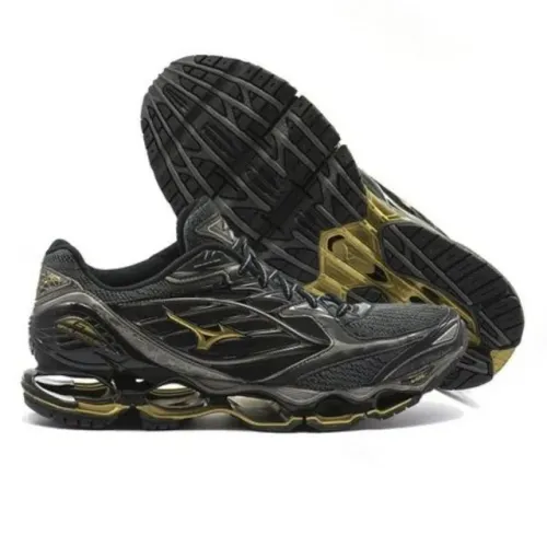 Raridade Tenis Mizuno Wave Prophecy 6 Preto Dourado Novo Original Caixa
