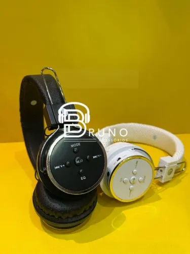 Fone Ouvido Sem Fio Bluetooth Cartão De Memória E Rádio Fm<br>