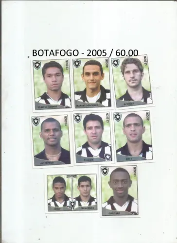 figurinhas botafogo varios lotes - preços nas fotos - temos variedades avulsos