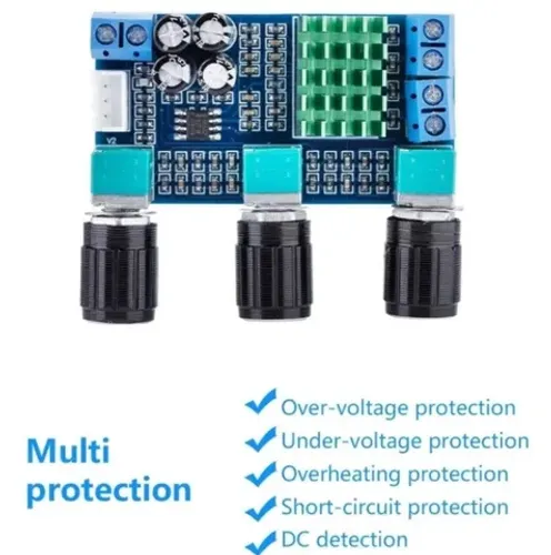 AmolificadorTpa3116d2 12v-24v 80w * 2 Digital Audio Amplificador Board Automaçã COD-AM372