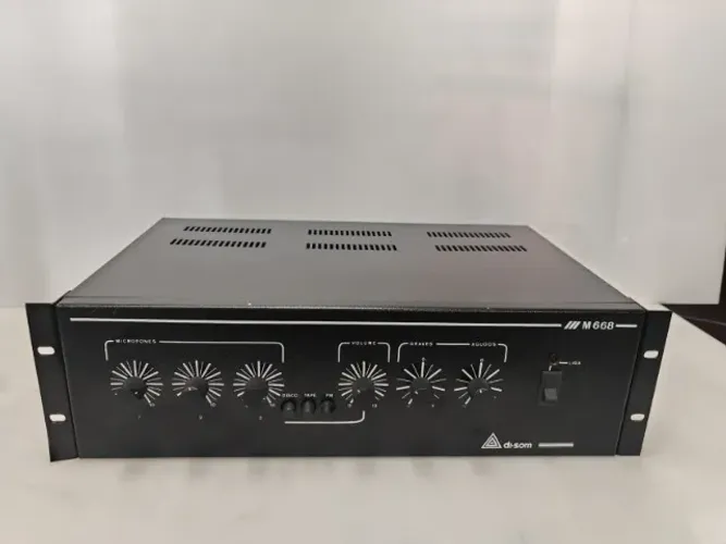Amplificador Som Ambiente Disom M668 Funcionando 100%!