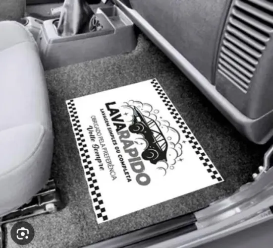 tapete papel jornal para lava jato personalizado